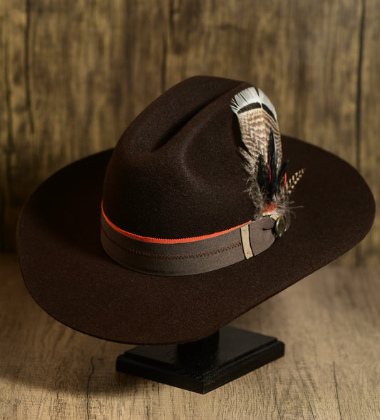 Dark Brown Rabbit Fur Cowboy hat