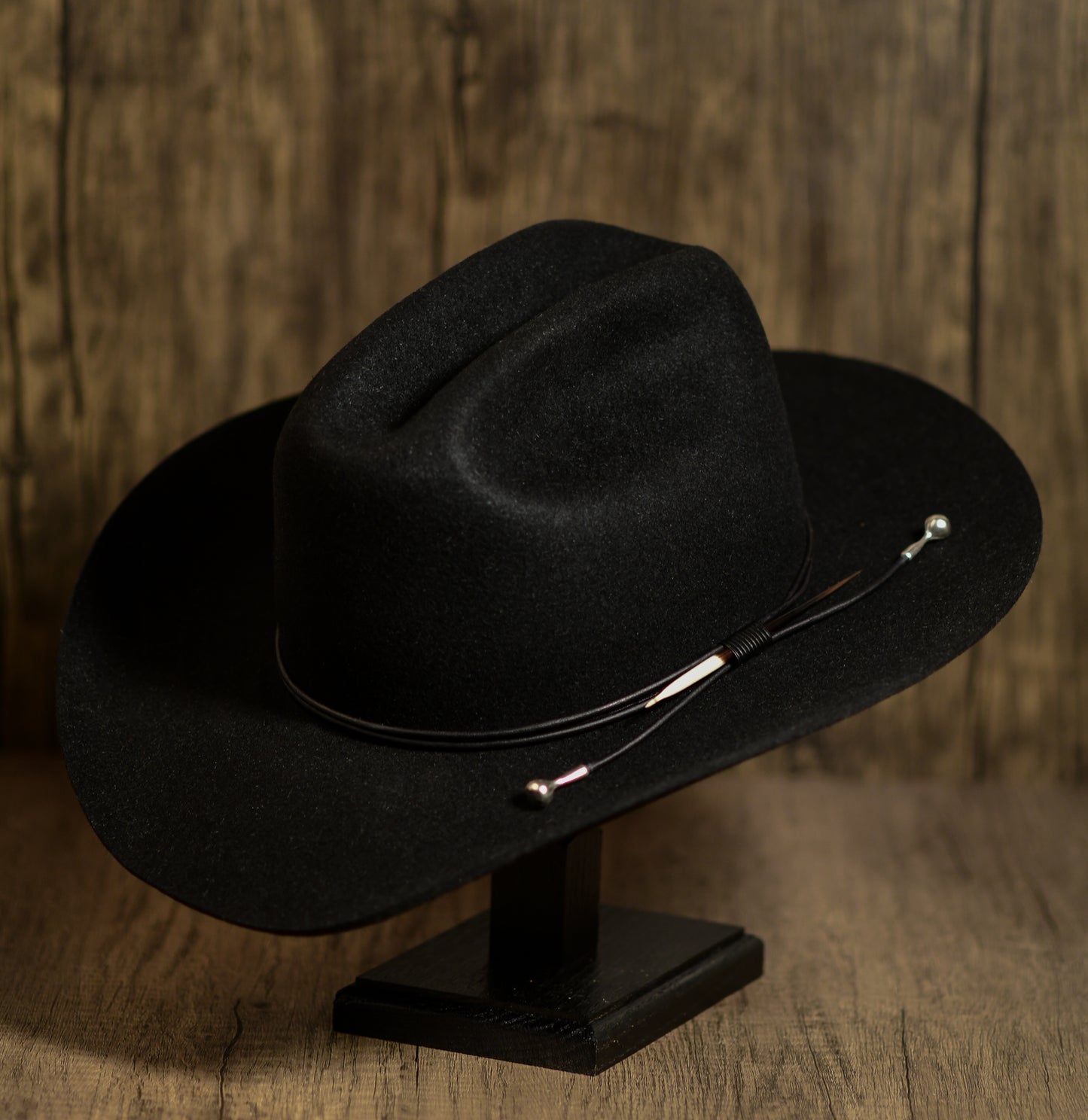 Black Rabbit Fur Cowboy Hat