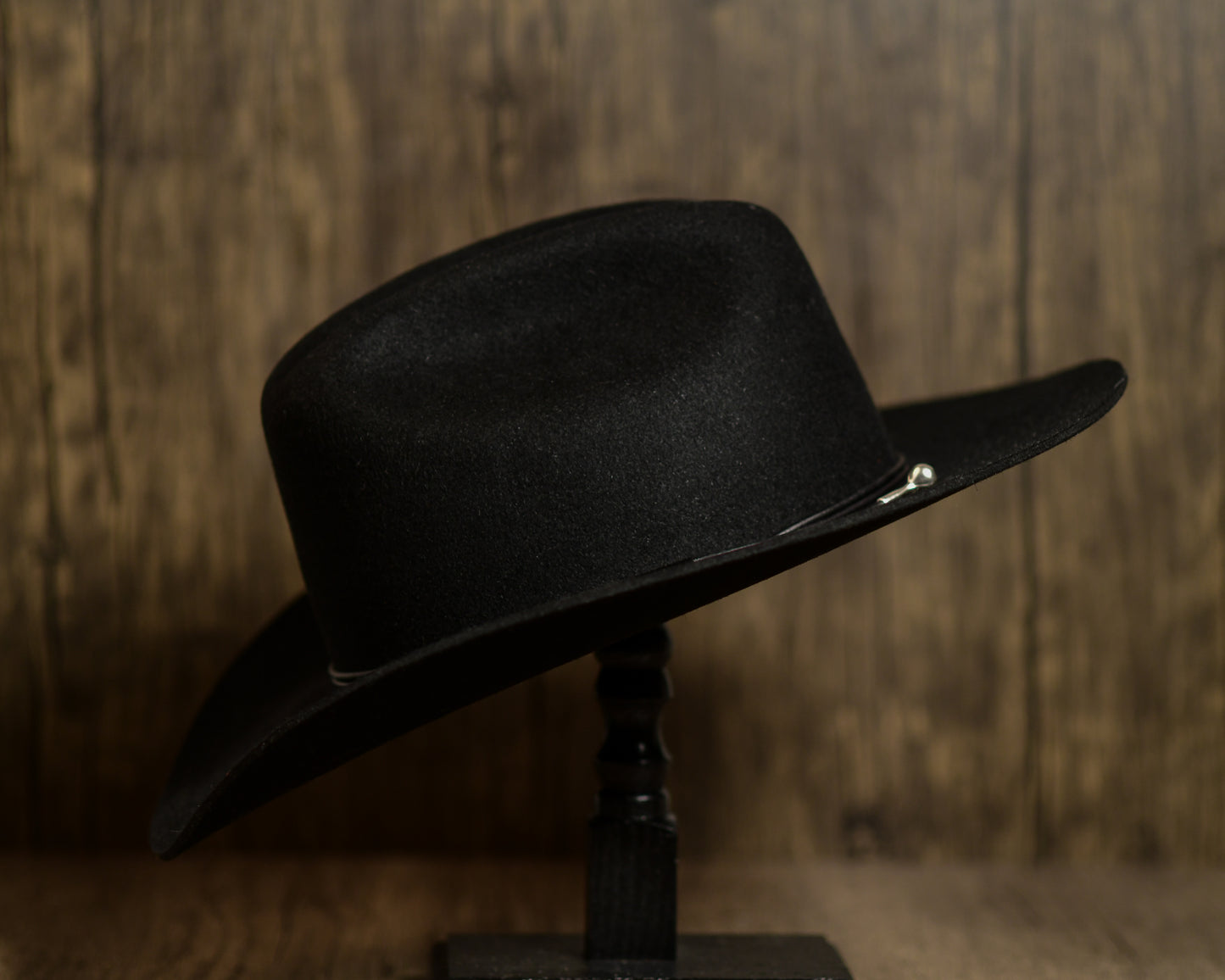 Black Rabbit Fur Cowboy Hat