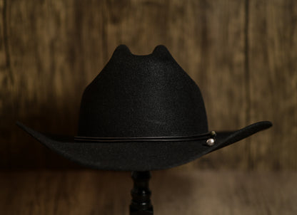 Black Rabbit Fur Cowboy Hat