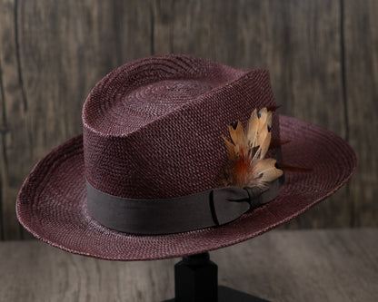 Chocolate Brown Panama Fedora