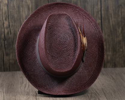 Chocolate Brown Panama Fedora