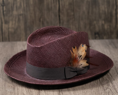 Chocolate Brown Panama Fedora