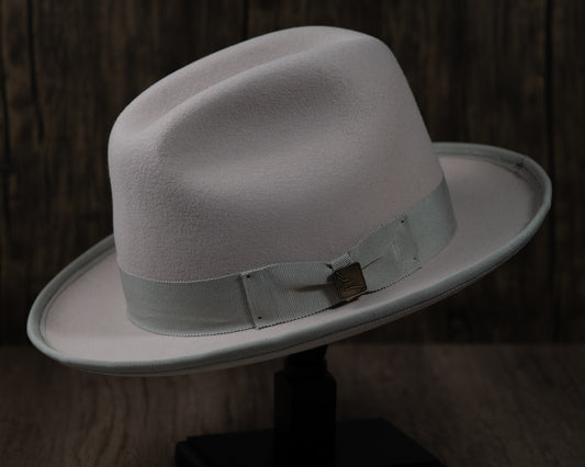 Bone Rabbit Fur Fedora