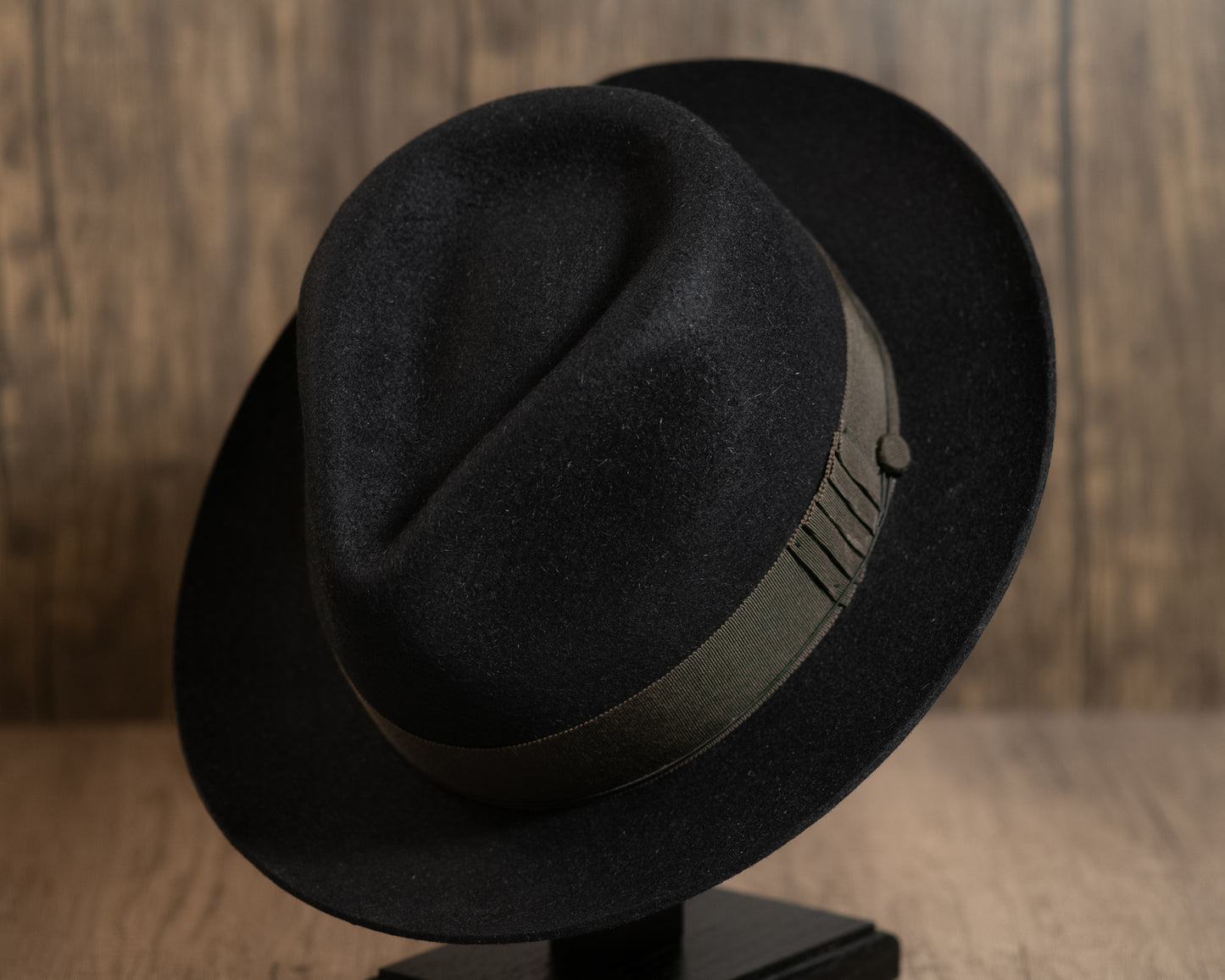 Black Rabbit Fur Fedora