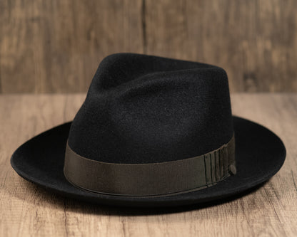 Black Rabbit Fur Fedora