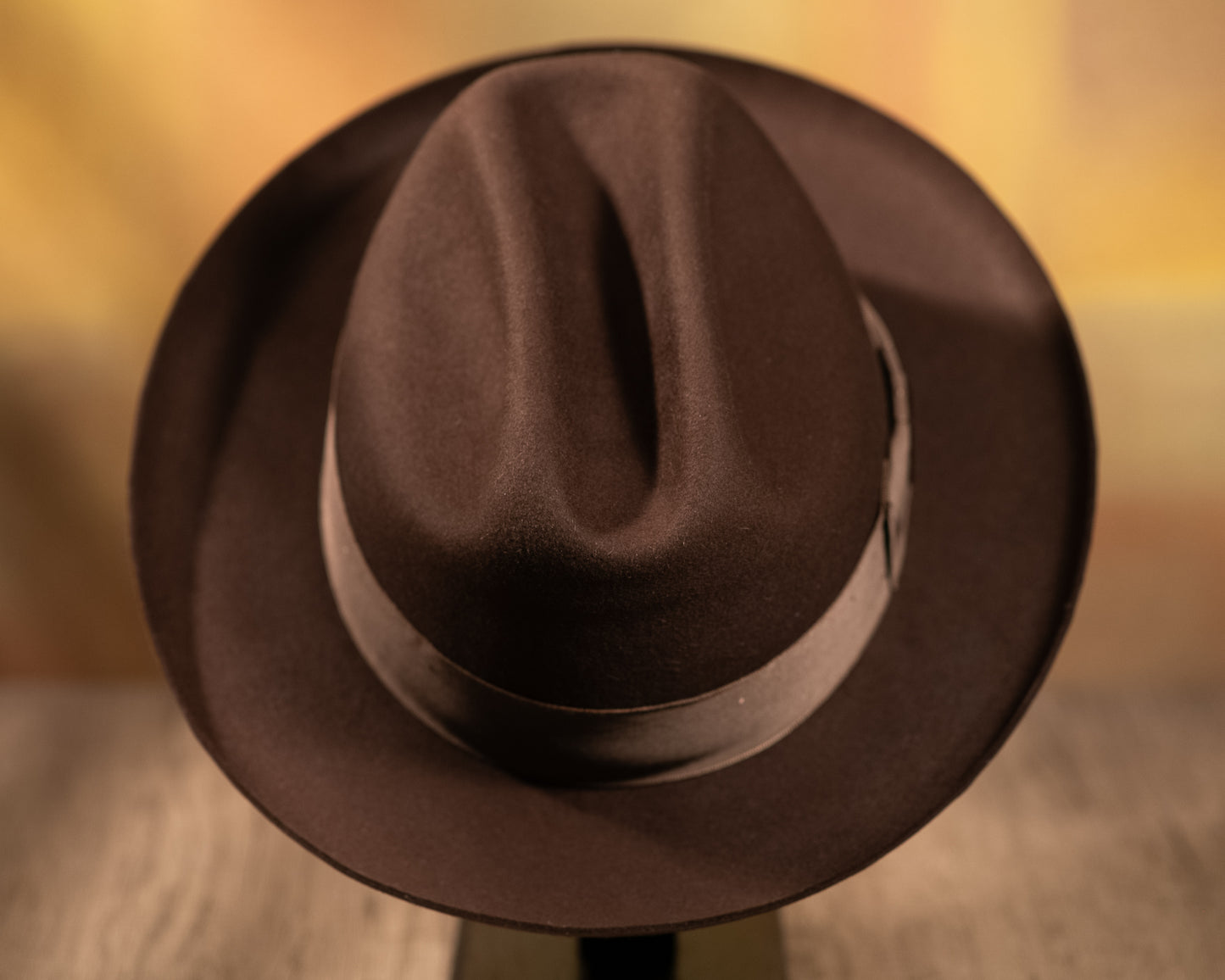 Dark Brown Beaver Fur Fedora