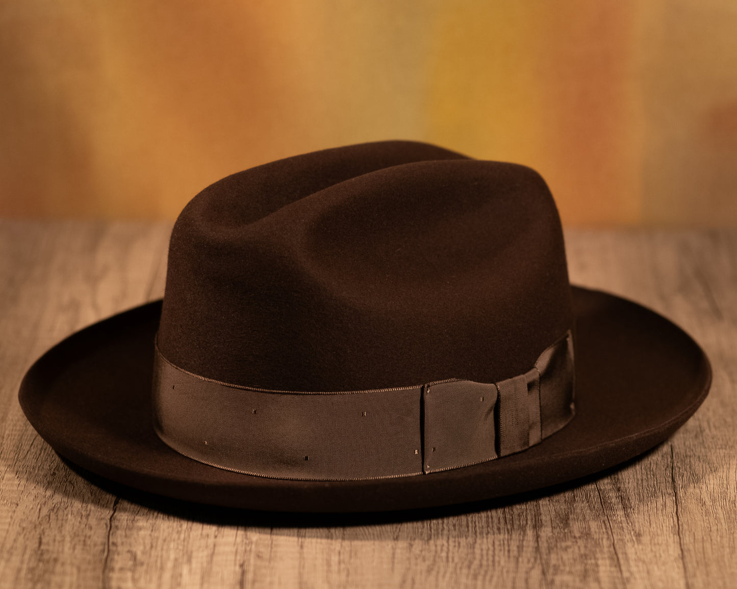 Dark Brown Beaver Fur Fedora