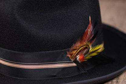 Black Rabbit Fur Fedora